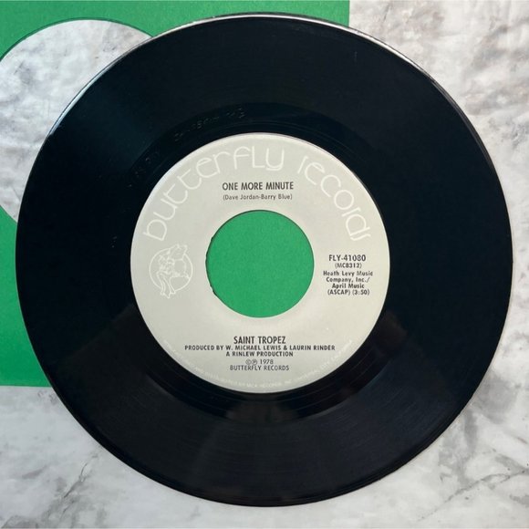 Saint Tropez One More Minute / Belle De Jour 45 Funk 1978 Butterfly Record 41080 - Picture 4 of 6